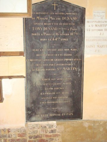 stele chapelle Saint Martin