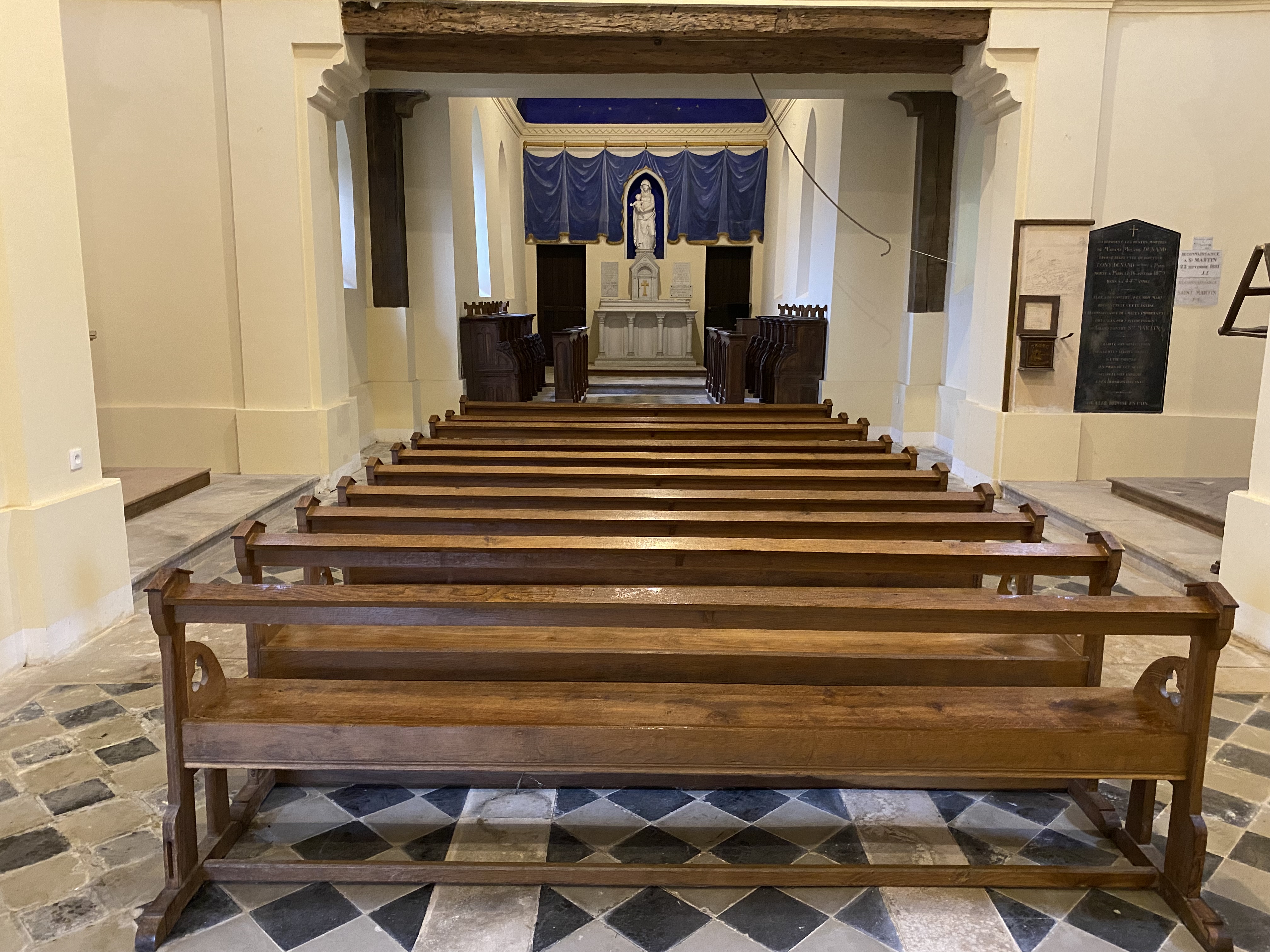 Bancs eglise Saint Martin