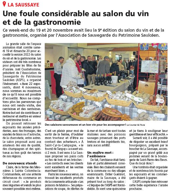 Article Courrier Eure apres