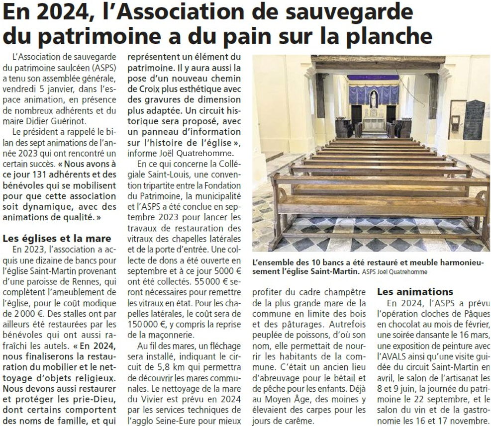 Article Courrier Eure Assemblee Generale