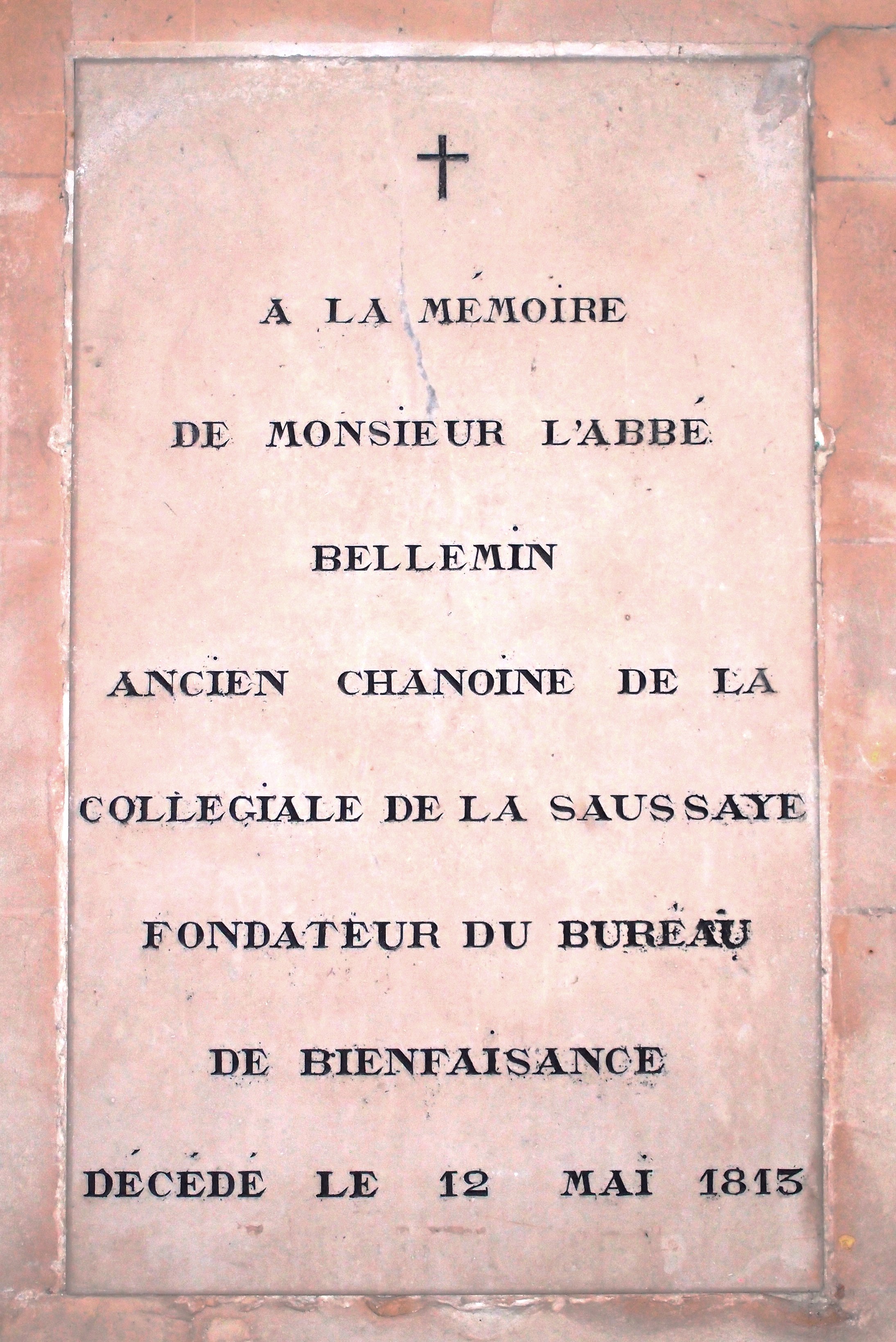 Plaque honorifique collgiale