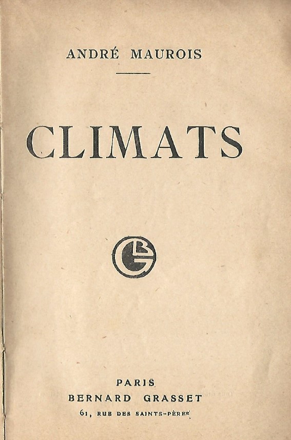 Livre Climats debut